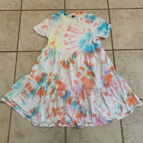 💜 Old Navy Women's Smocked Tie-Dye Dress, Size Small - Picture 5 of 7